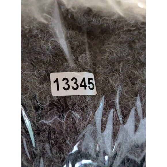 Focus Casual Life Cardigan Womens Large Chunky Sweater Button Fuzzy Wool Gray - Picture 14 of 14